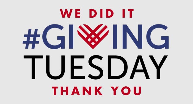 Giving Tuesday. We Reached Our Goal! (closed)